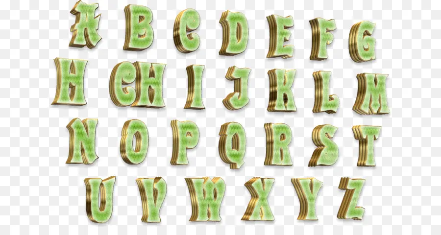 Letras Del Alfabeto，Verde PNG