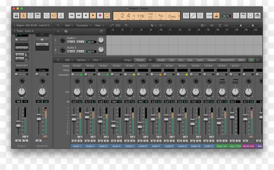 Mezcladores De Audio，Logic Pro PNG