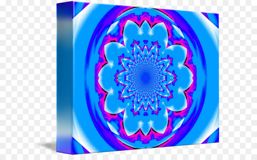 Arte Fractal，Azul Cobalto PNG