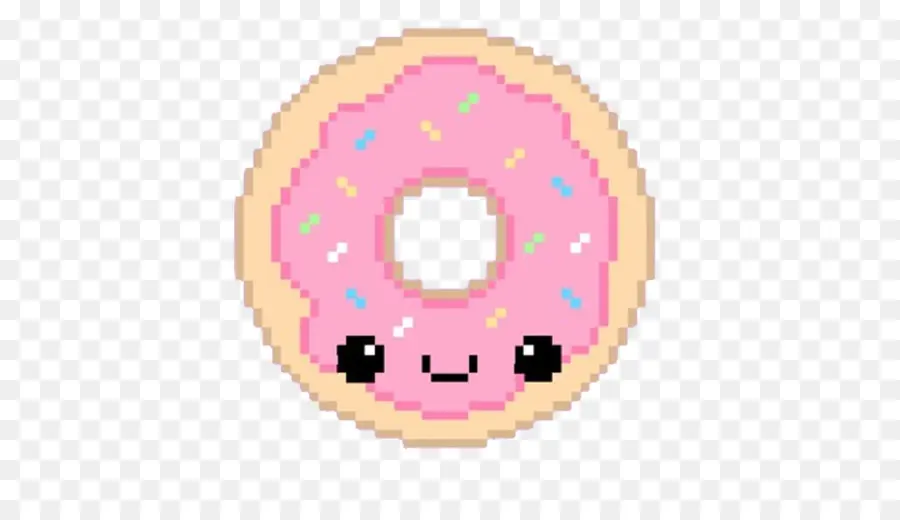 Donut De Píxeles，Postre PNG