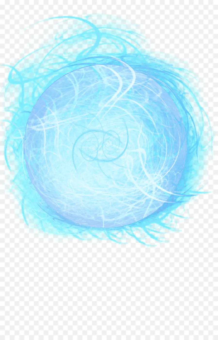 Bola De Energía，Azul PNG