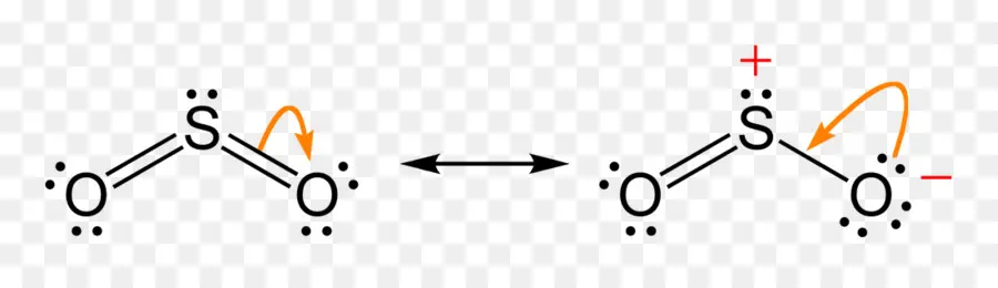 La Estructura De Lewis，El Dióxido De Azufre PNG