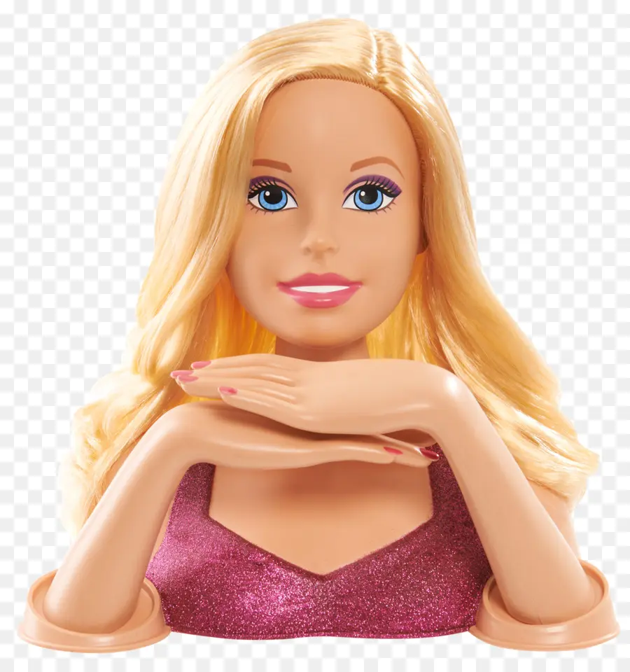 Cabeza De Muñeca Rubia，Barbie PNG