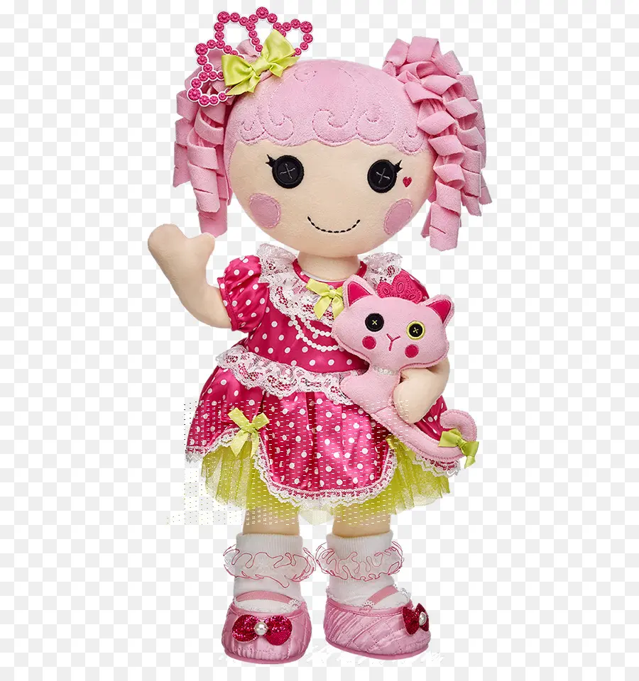 Muñeca，Vestido Rosa PNG