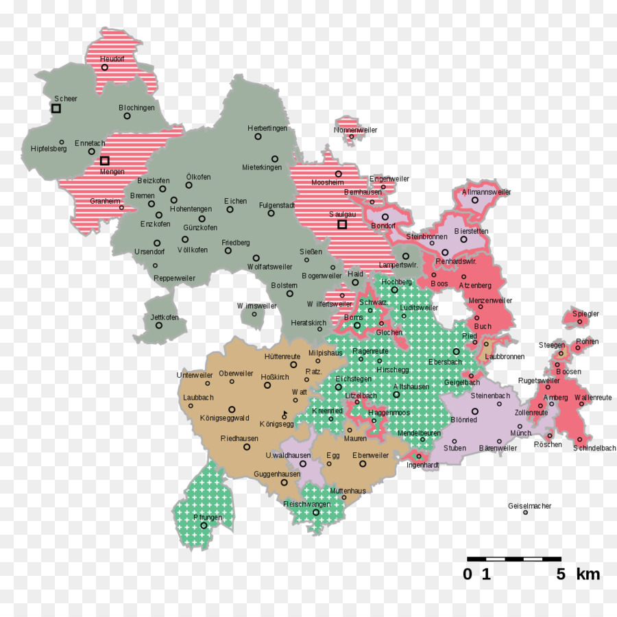 Mapa，Regiones PNG