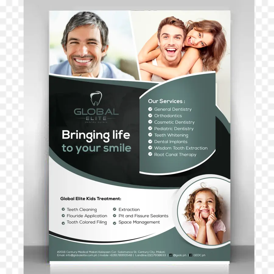 Póster Clínica Dental，Odontología PNG