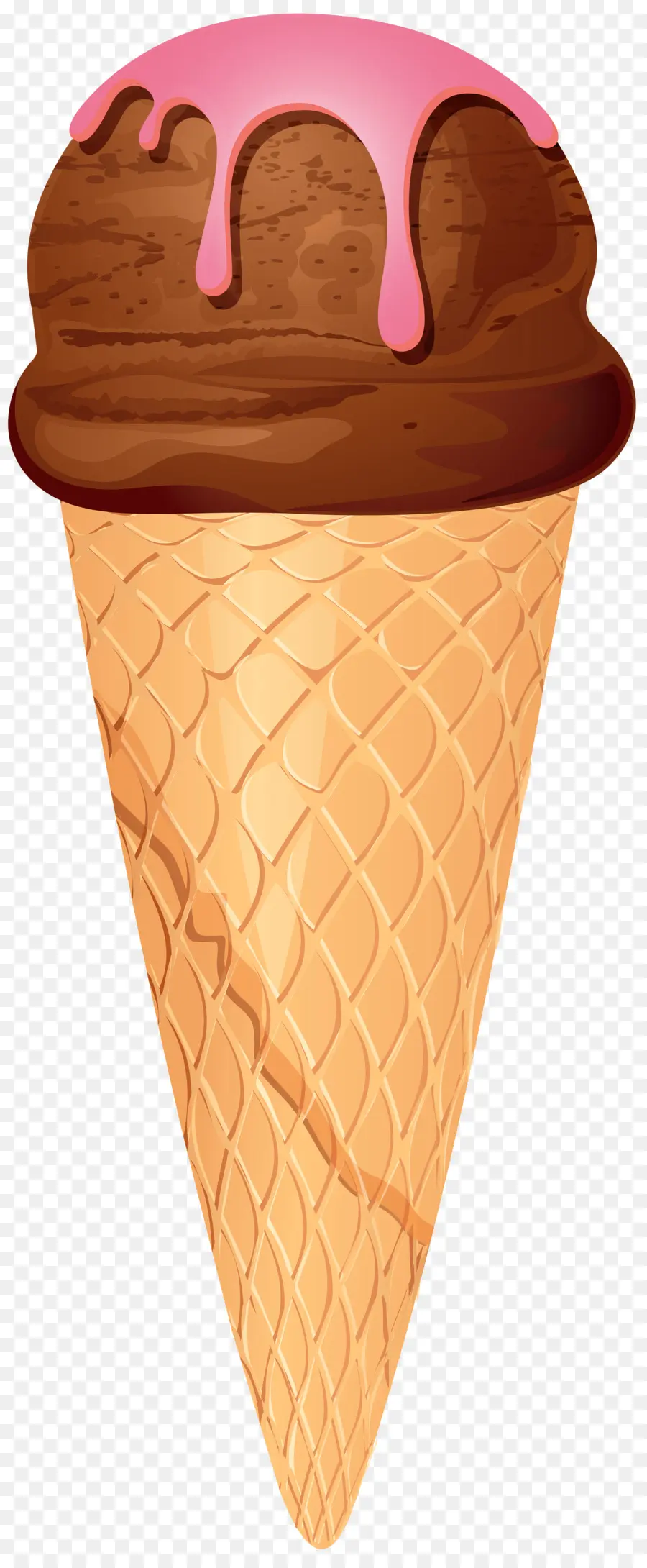 Helado De Chocolate，Conos De Helado PNG