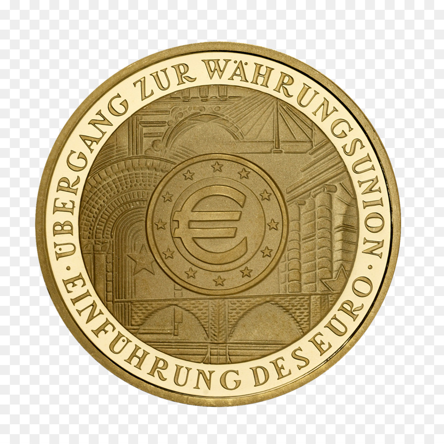 Moneda De Euro，Dinero PNG