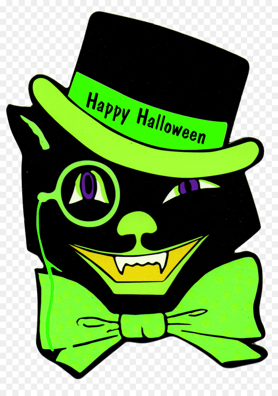 Gato De Halloween，Sombrero PNG