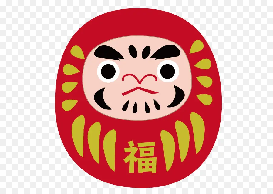 Daruma Doll，Tarjeta De Año Nuevo PNG