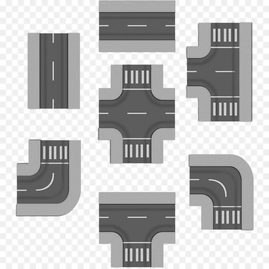 Segmentos De Carretera，Intersecciones PNG