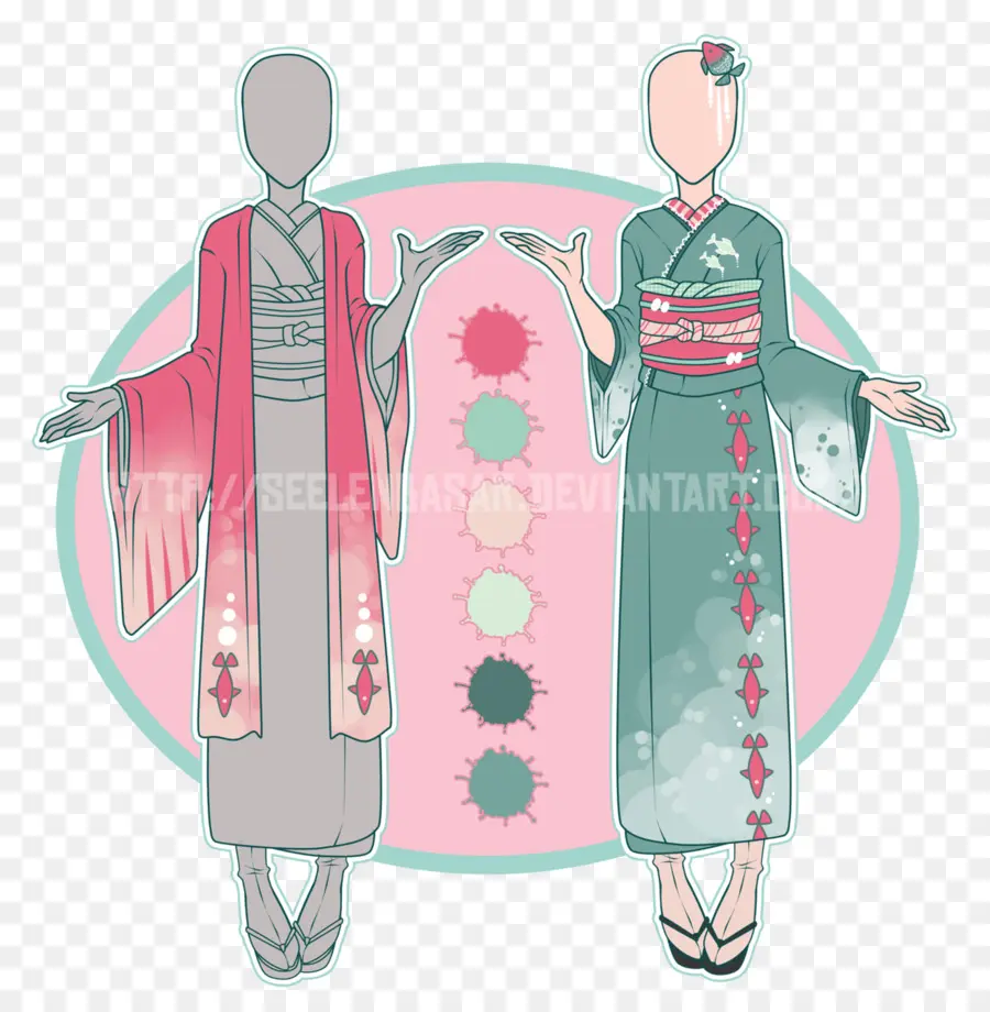 Vestimenta Tradicional，Kimono PNG