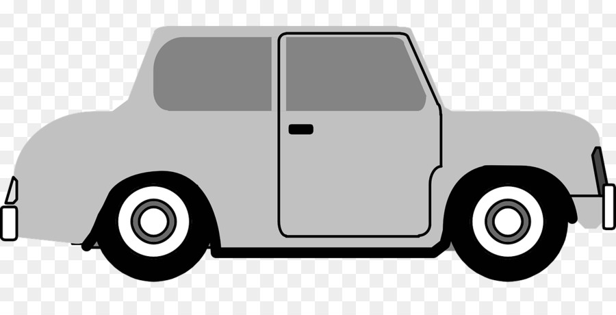 Coche Sencillo，Gris PNG