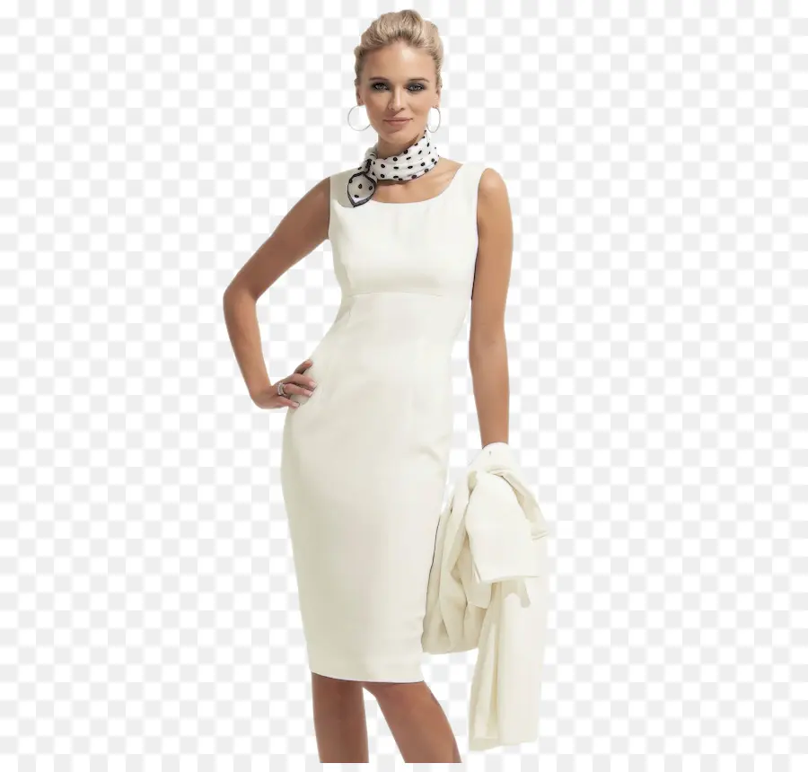 Vestido Blanco，Moda PNG