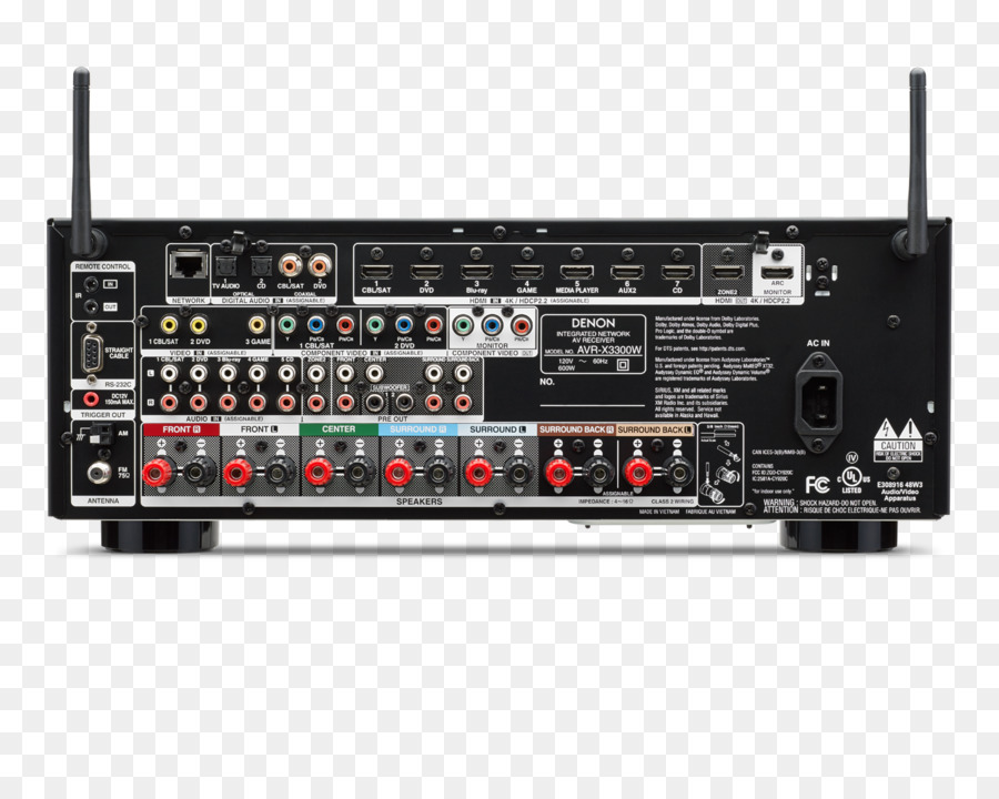 Denon Avrx3400h 72 Canal Receptor De Av，Receptor De Av PNG