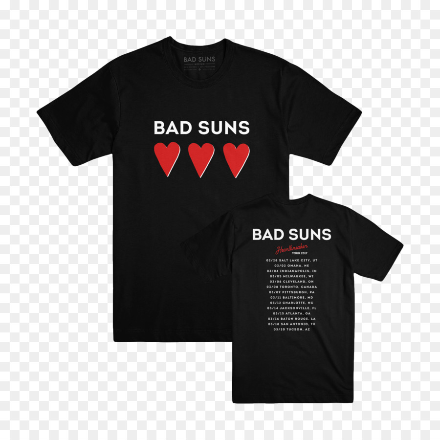 Camiseta，Bad Suns PNG