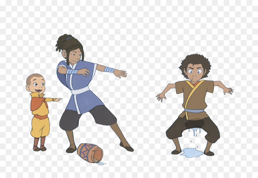 Aang，Katara PNG