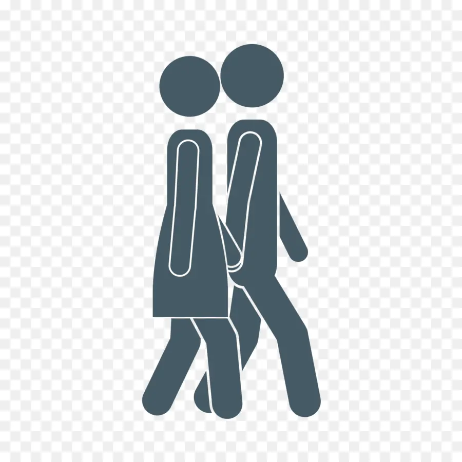 Pareja Caminando，Tomados De La Mano PNG