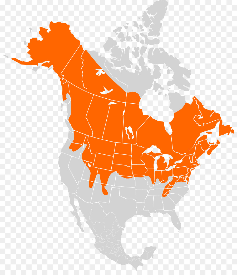 Mapa De América Del Norte，Canadá PNG