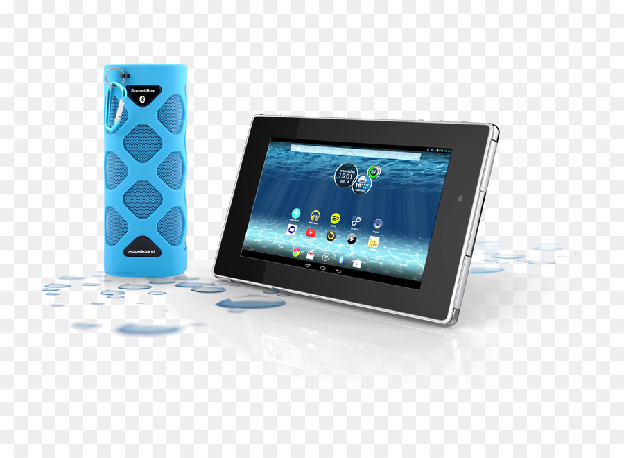 Aquasound Tablet 16bg Blanc，Reproductor De Medios Portátil PNG