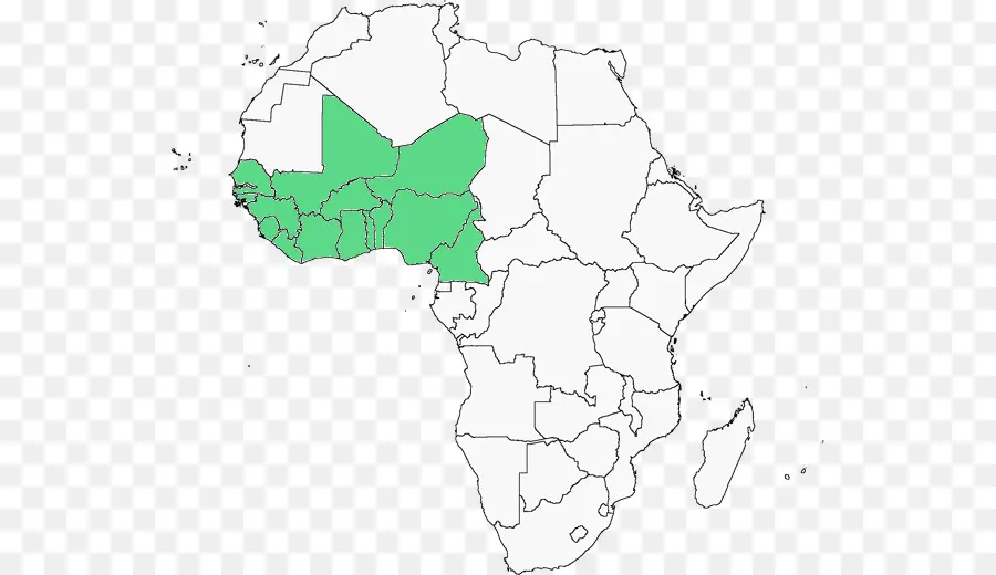 áfrica，Mapa En Blanco PNG