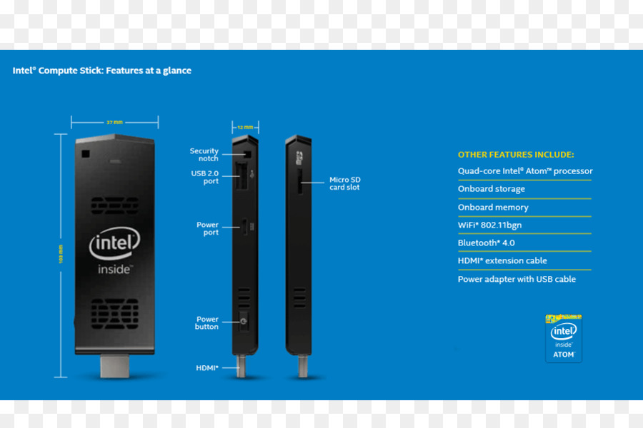 Intel，Intel Compute Stick PNG