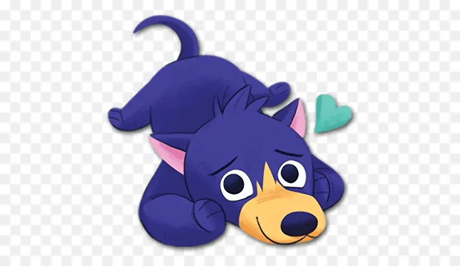 Perro Azul De Dibujos Animados，Lindo PNG