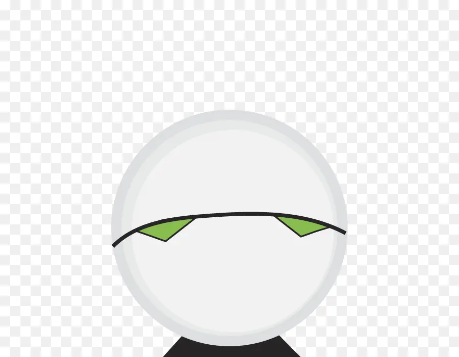 Cara De Robot，Ojos Verdes PNG