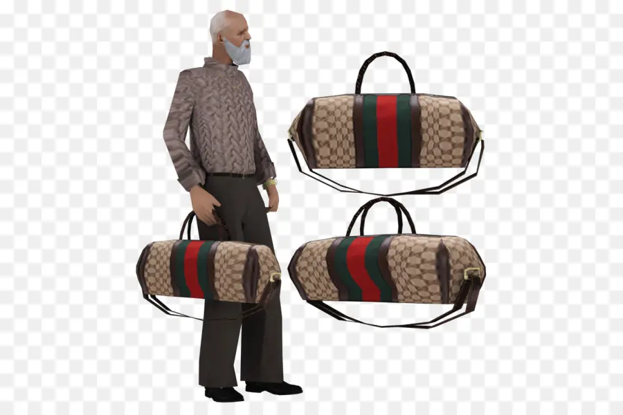 Hombre Con Bolsa，Modelo PNG