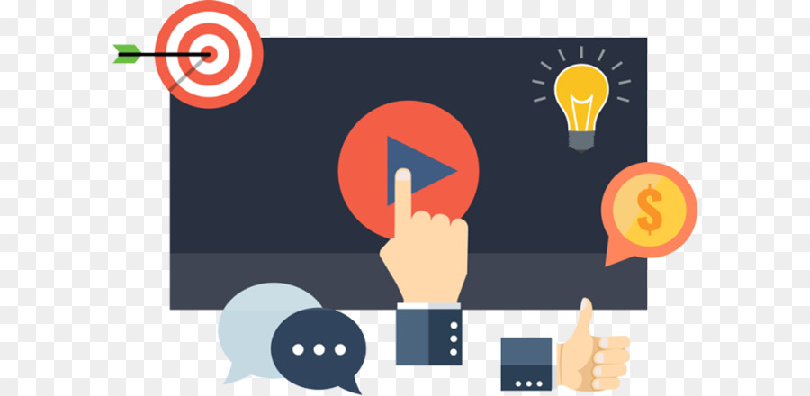 El Marketing Digital，Social Video Marketing PNG