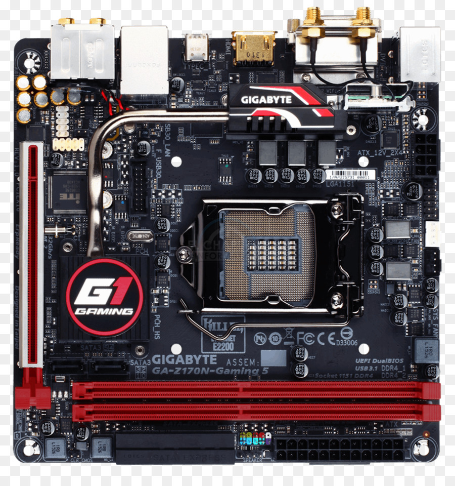 Intel，Gigabyte Gaz170ngaming 5 Zócalo 1151 Miniitx PNG