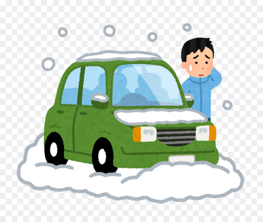 Coche En La Nieve，Invierno PNG