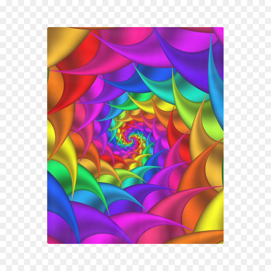 Espiral，Rainbow Rose PNG