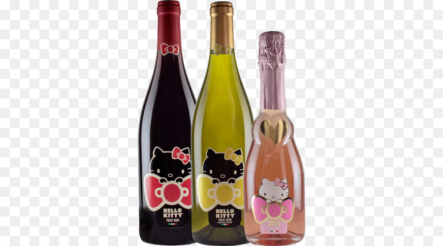 Botellas De Vino De Hello Kitty，Vino PNG