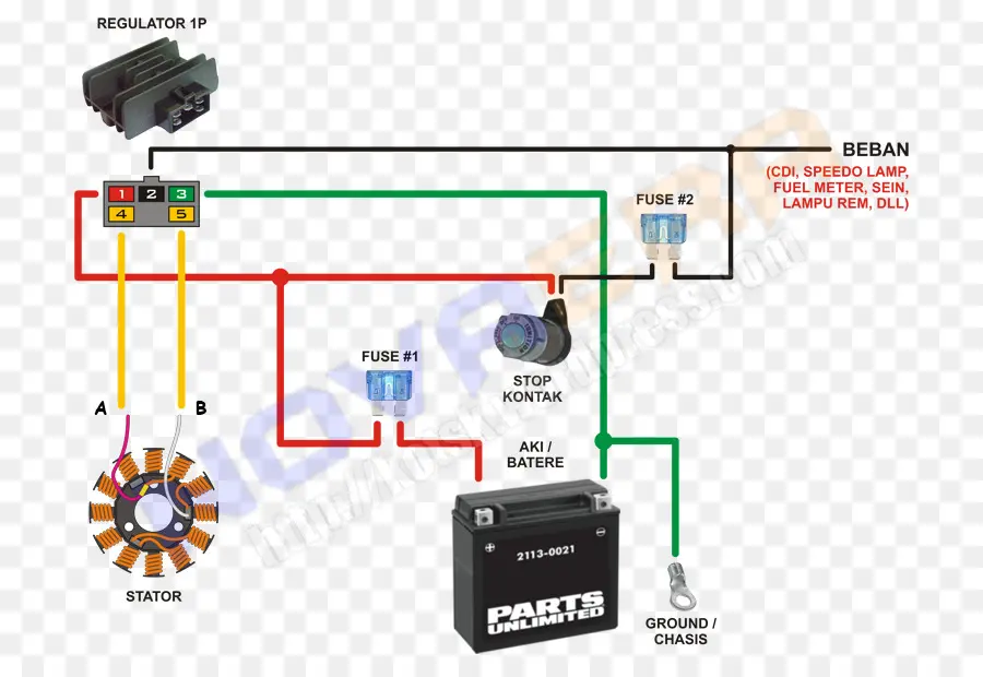 Diagrama De Cableado，Honda PNG