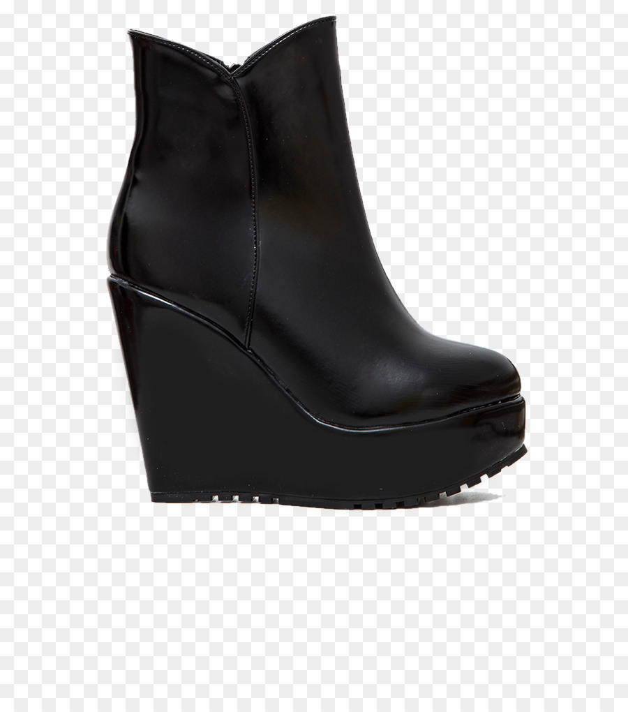 Bota De Cuña Negra，Zapato PNG