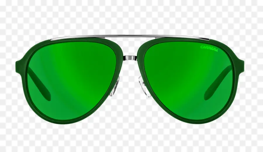 Gafas De Sol Verdes，Marco Negro PNG