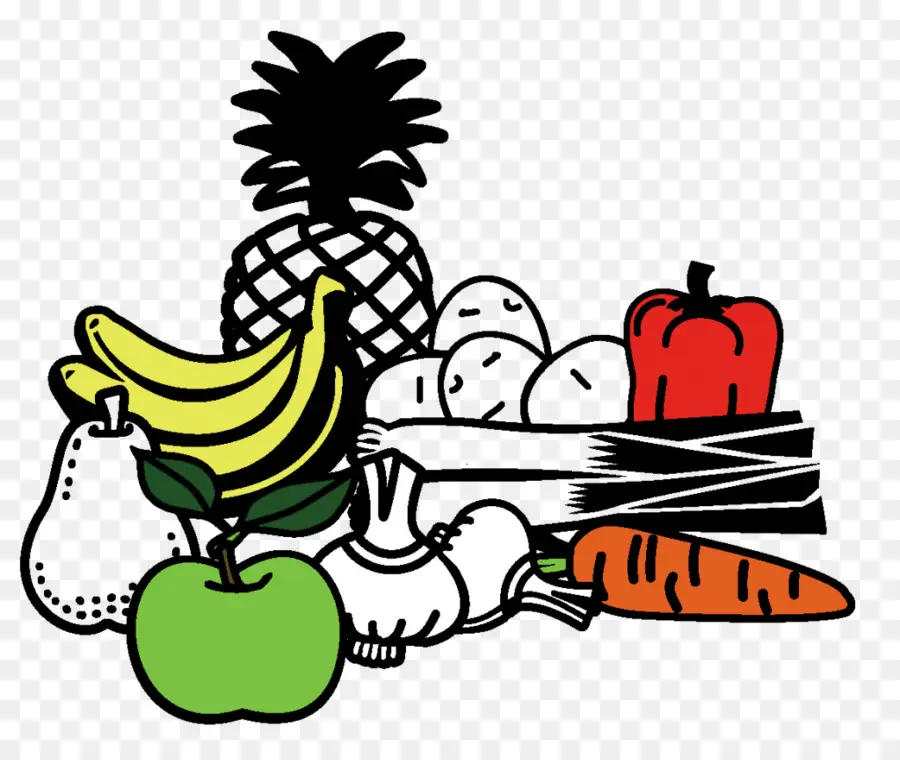 Frutas Y Verduras，Saludable PNG