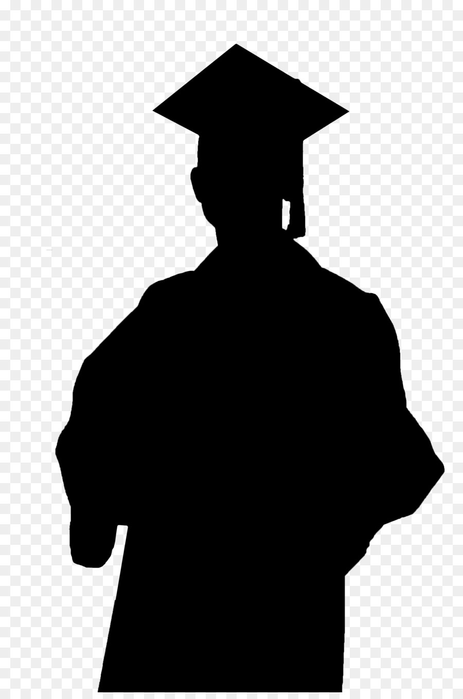 Silueta De Graduado，Tapa PNG