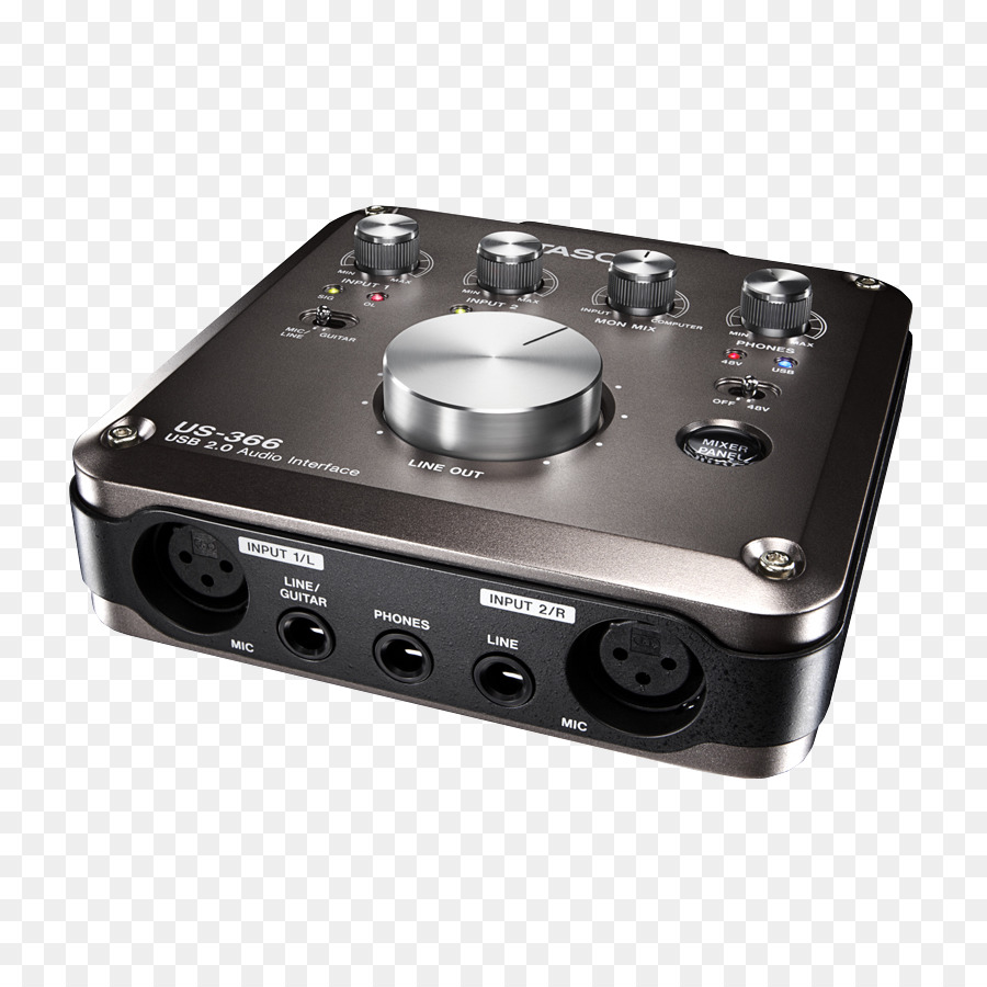 Micrófono，Tascam Us366 PNG