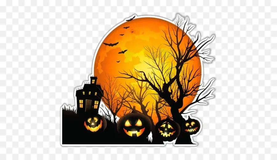 árbol De Halloween，Jacko Lantern PNG