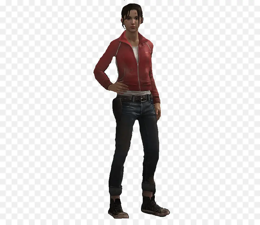 Personaje Femenino Con Chaqueta Roja，Femenino PNG