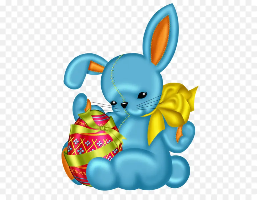 Conejito Azul，El Huevo De Pascua PNG