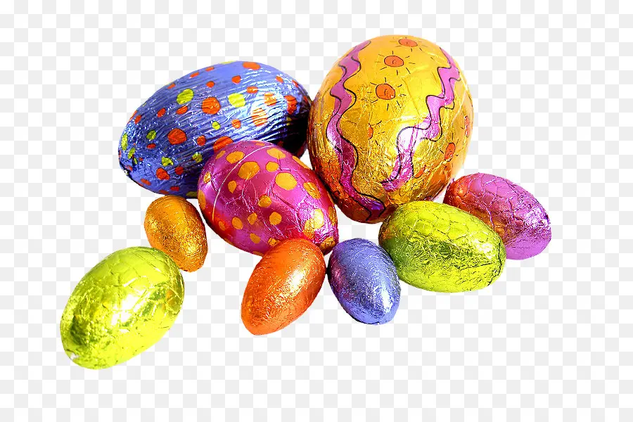 Coloridos Huevos De Pascua，Pascua De Resurrección PNG