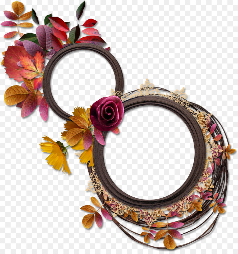 Marco Decorativo，Flores PNG