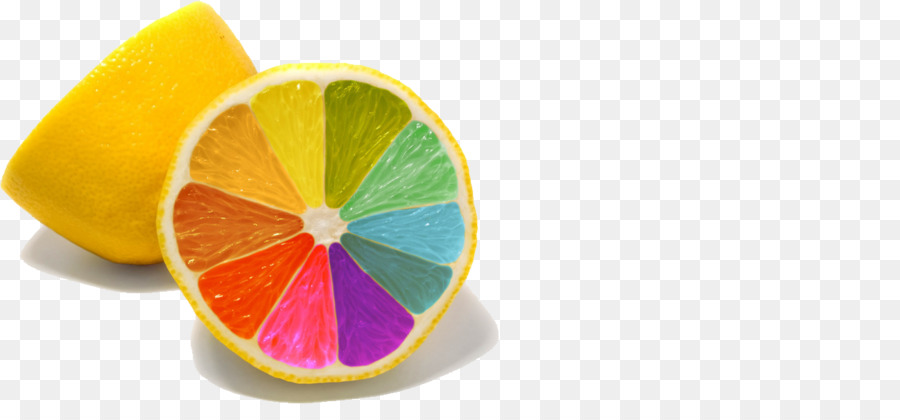 Limón Colorido，Fruta PNG