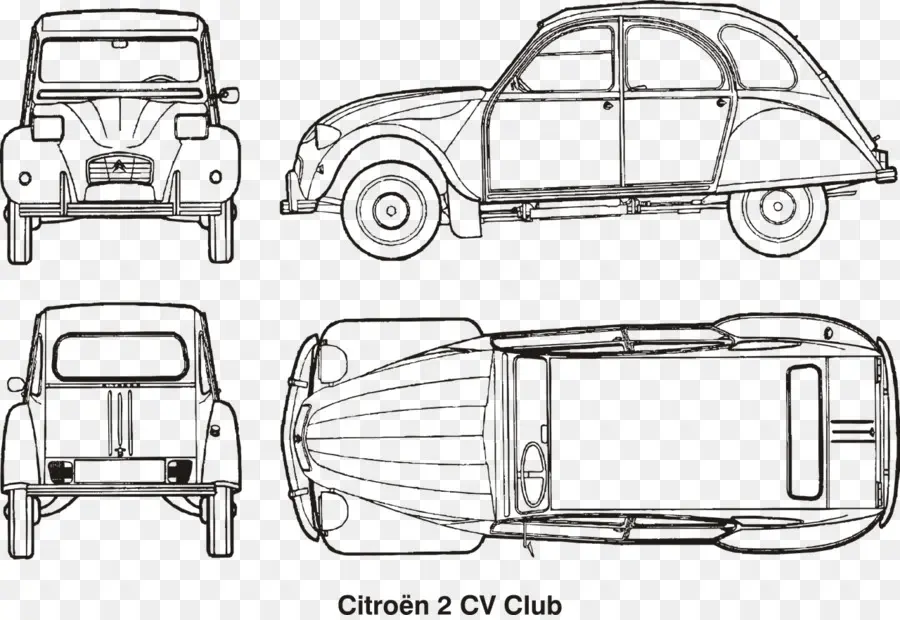 Citroën 2cv，Porque PNG