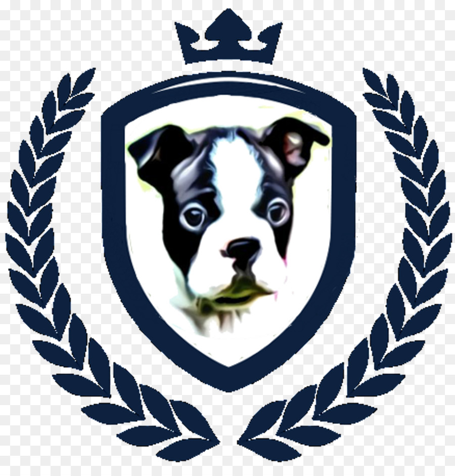 Terrier De Boston，La Corona De Laurel PNG