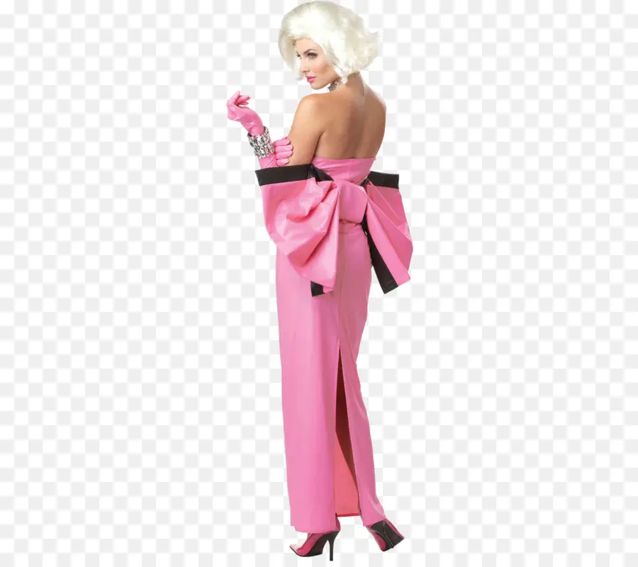 Disfraz，Marilyn Monroe Vestido De Color Rosa PNG