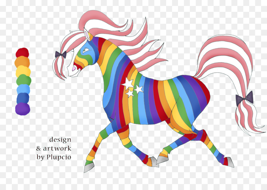 Caballo Arcoiris，Vistoso PNG